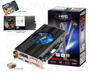 НОВАЯ HIS 7790 iCooler Turbo 1GB GDDR5 PCI-E DP/2xDVI/HDM