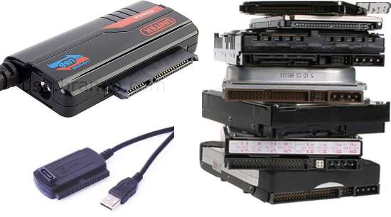 купить переходник с жесткого диска на USB. USB Переходники (адаптеры) для винчестеров можно найти под любой интерфейс - SATA, e SATA, IDE.