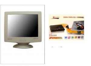 Монитор ЭЛТ 17" с Внешний автономный TV – тюнер с VGA на любые CRT и LCD