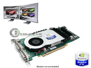 Видеокарта PCI-E DDR3 256MB 256 бит, Quadro FX 3400 2xDVI
