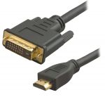 Комп.кабель CV-1225 HDMI-DVI 24+1 2 ферит.к. 1.8m