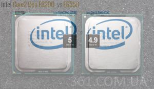 Core2 Duo E8200 vs E6550